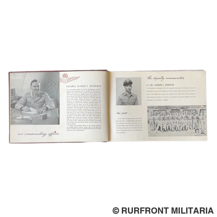 Hellbird war Book 1945 gesigneerd door colonel F. Kalberer very rare!