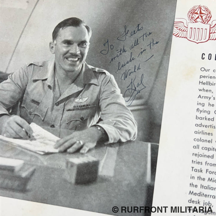 Hellbird war Book 1945 gesigneerd door colonel F. Kalberer very rare!