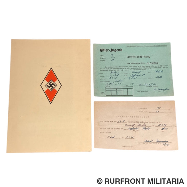 Hj Aufnahme Urkunde 20 April 1939