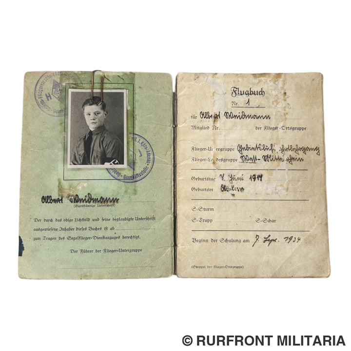 Hj/RAD papierset Albert Weidmann HJ Fliegerschar