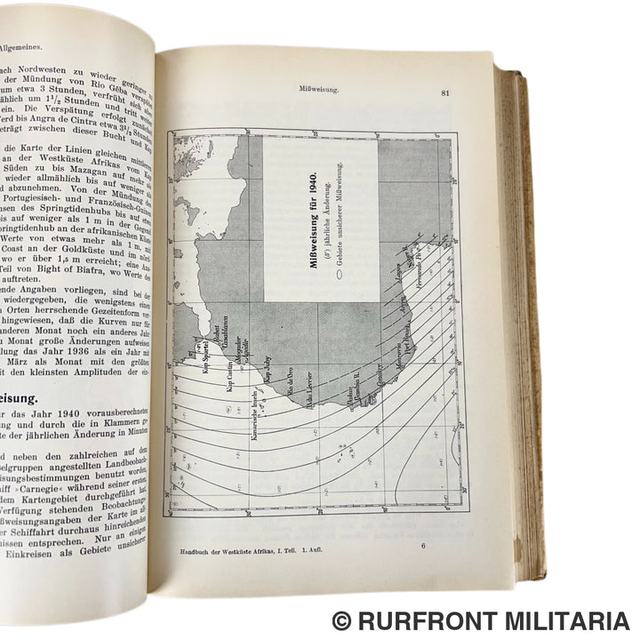 Kriegsmarine Handbuch der Westküste Afrikas 1937