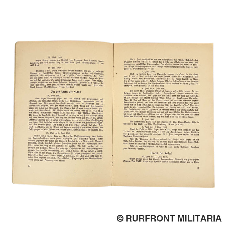 Kriegstagebuch 1. Komp. Infanterie-Regiment 166 - Deel I & II (Met Nederlandse historie & Oostfront mutaties)