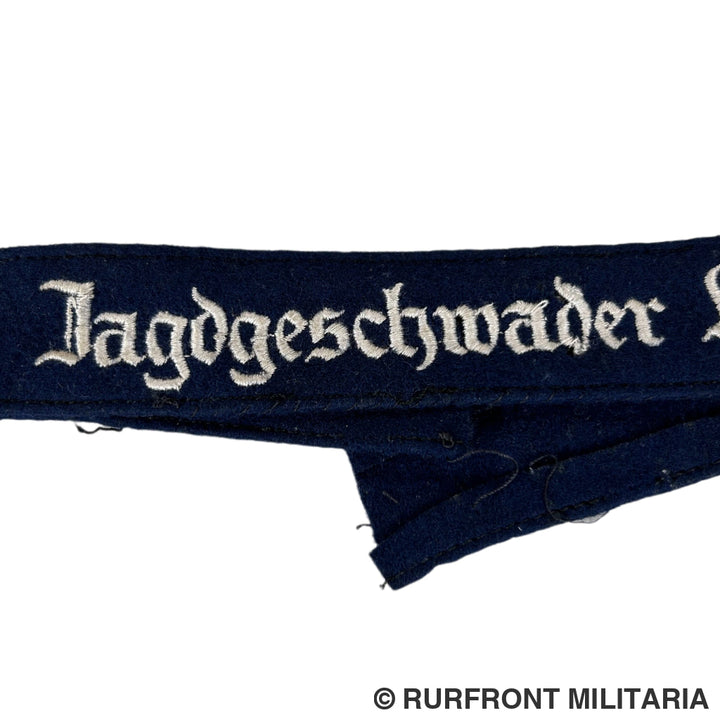 Luftwaffe Ärmelband/Cuff Title Jagdgeschwader Udet