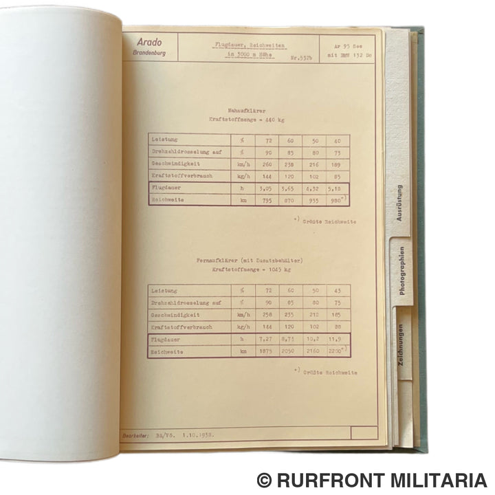 Luftwaffe Arado AR95 presentatieboek 1938 ultra zeldzaam!