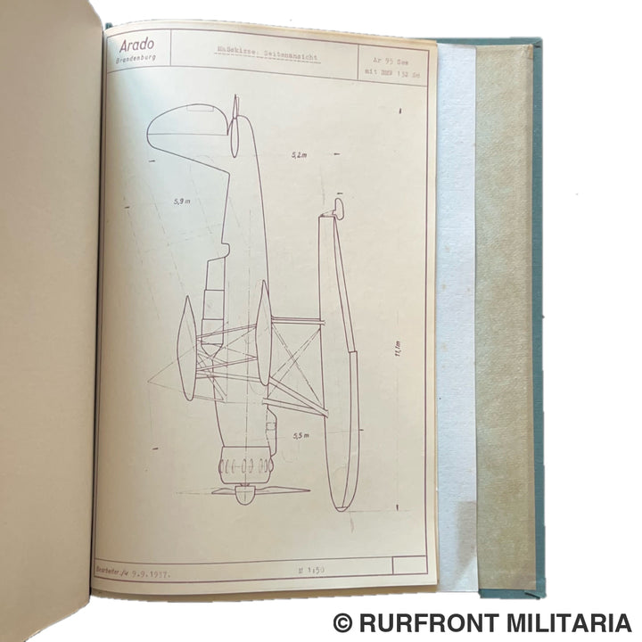 Luftwaffe Arado AR95 presentatieboek 1938 ultra zeldzaam!