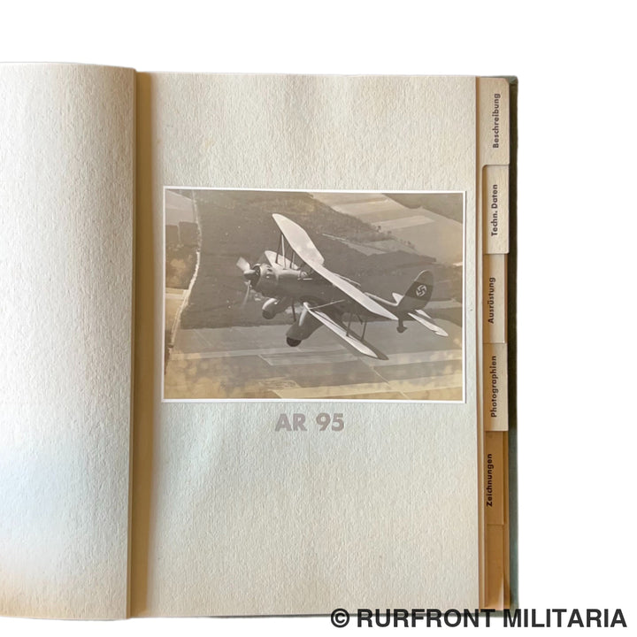Luftwaffe Arado AR95 presentatieboek 1938 ultra zeldzaam!