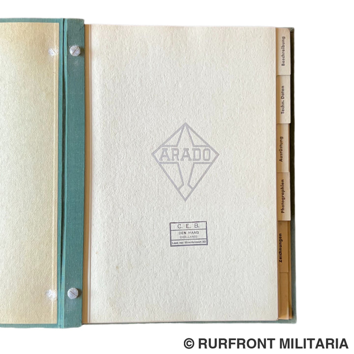Luftwaffe Arado AR95 presentatieboek 1938 ultra zeldzaam!