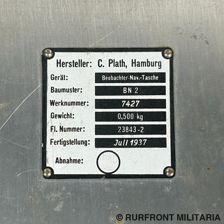 Luftwaffe Beobachter Navigations Tasche FL 23843-2