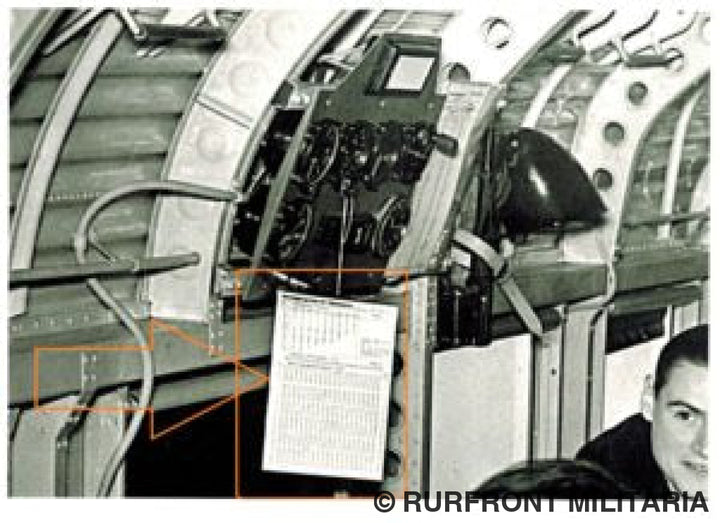 Luftwaffe berichtigungstafel für fahrtmesser K14 FL23914
