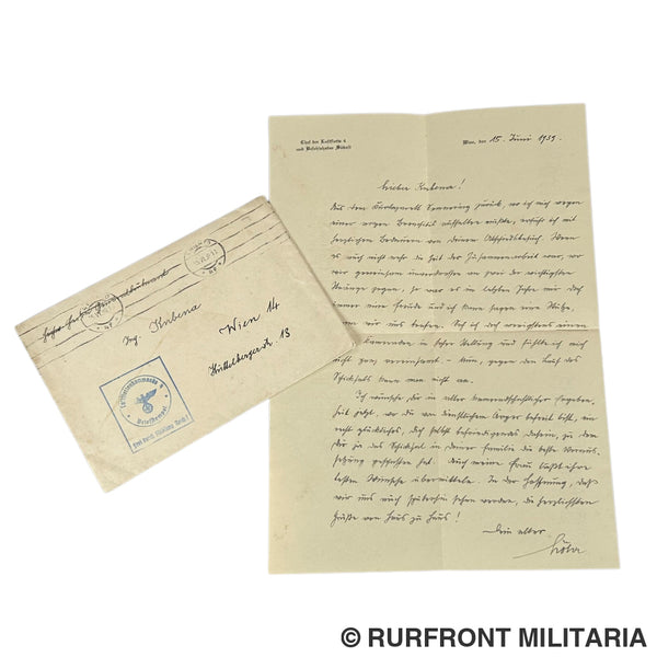 Luftwaffe Brief Lohr Kubena