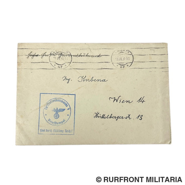 Luftwaffe Brief Lohr Kubena