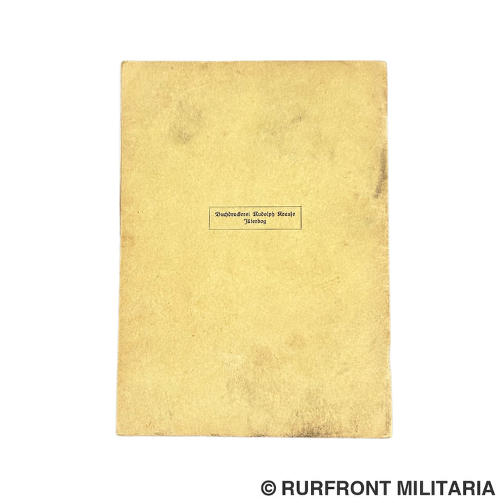 Luftwaffe Flugbuch & Wurfbuch Bombenschütze Wilhelm Koller