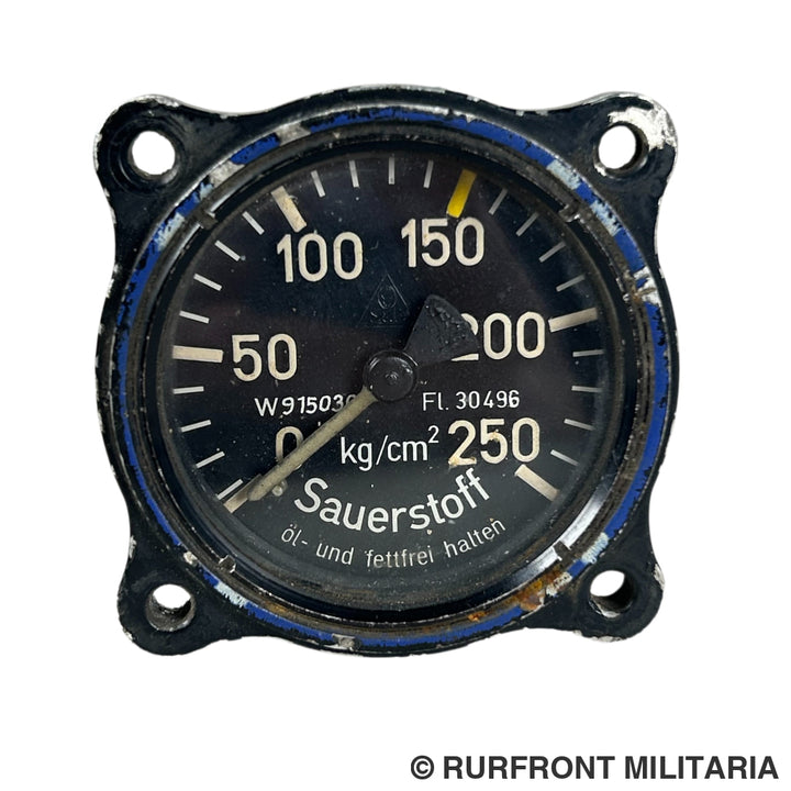 Luftwaffe Sauerstoffdruckmesser FL 30496