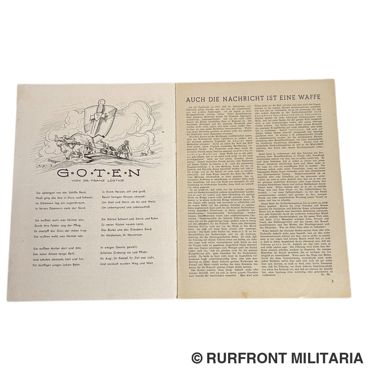 Marine Frontzeitschrift Die Heulboje Nr1 1944