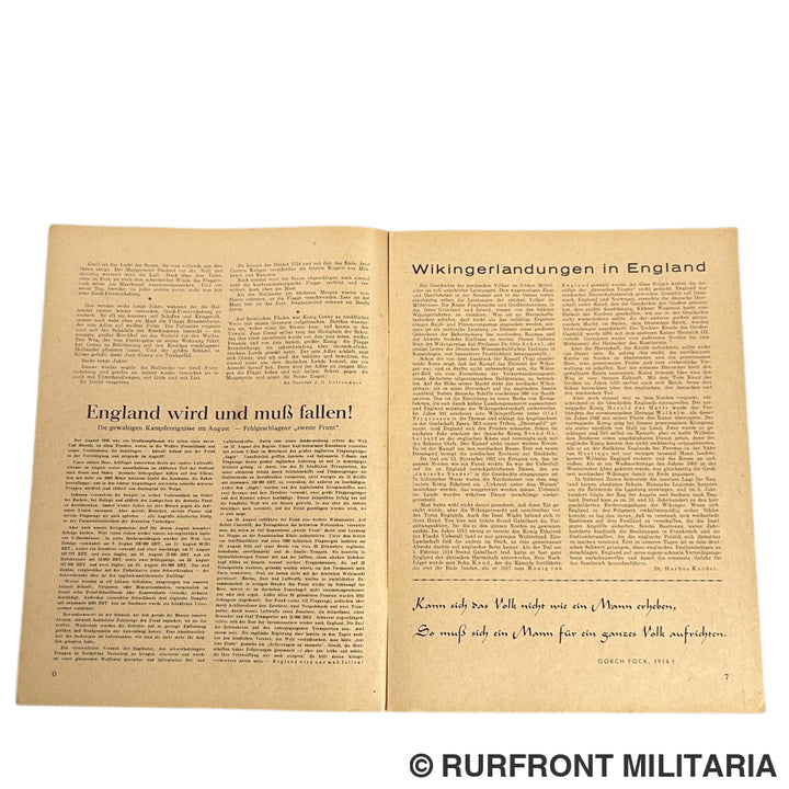 Marine Frontzeitschrift Die Heulboje Nr10 1942