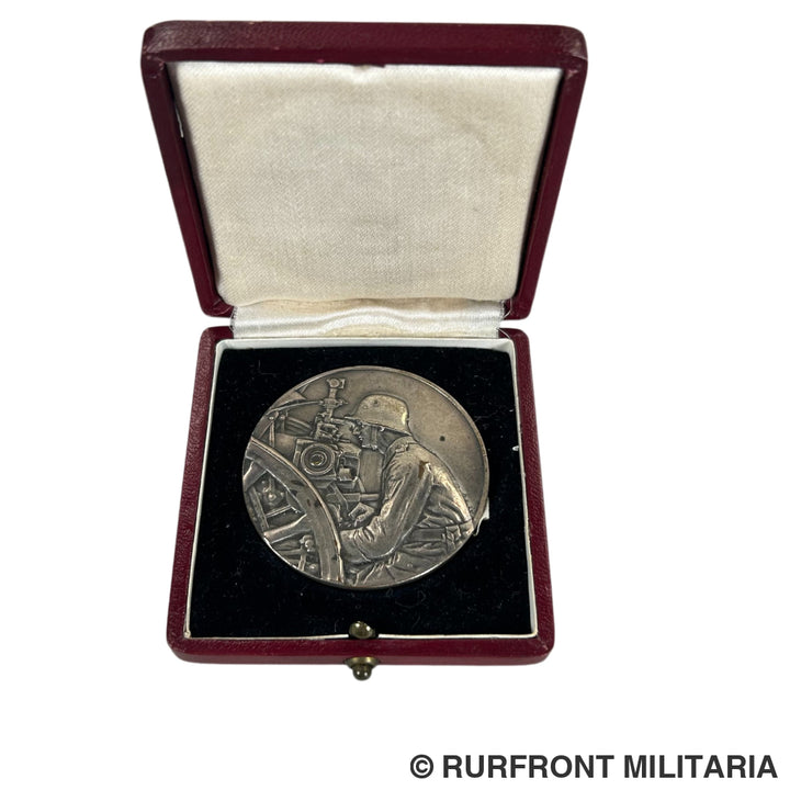Medaille reichwehr Preisrichten 1922 Artillerie Regiment 4 in Etui