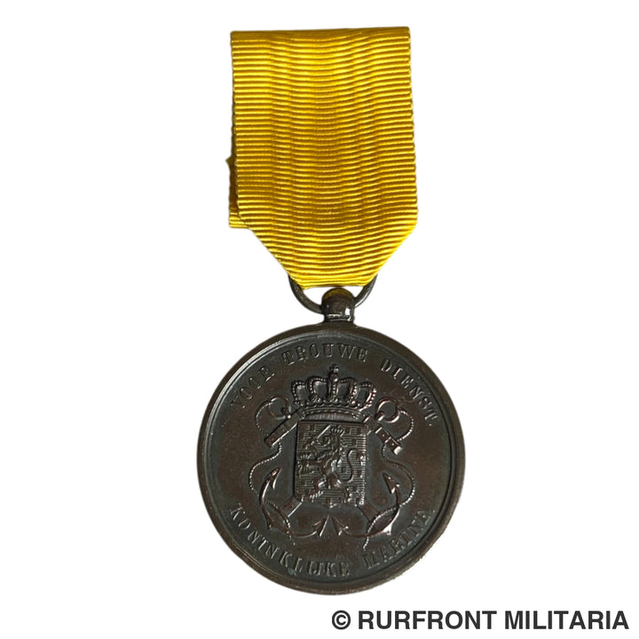 Medaille voor Langdurige Trouwe Dienst Koninklijke Marine in brons 36MM