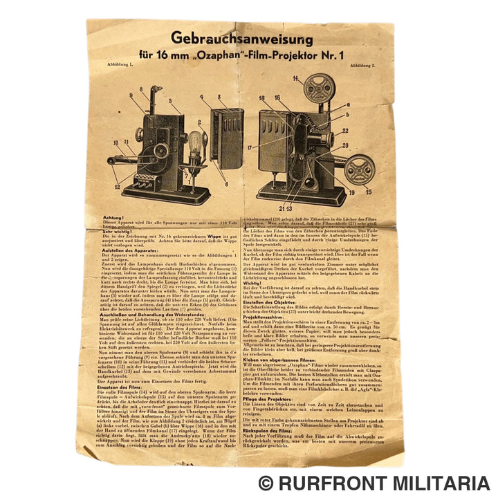 Noris Heimkino no.1 projector 1936-1940