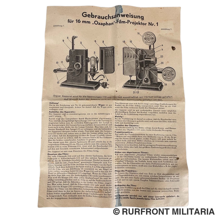 Noris Heimkino no.1 projector 1939