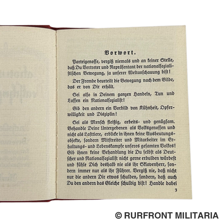 NSDAP Mitgliedsbuch set Familie Sollinger Ohlmühle Bogen.