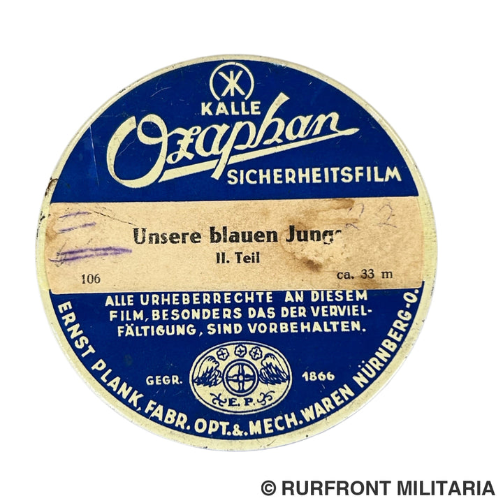 Ozaphan 16 mm Kriegsmarine Film Unsere blaue jungs Teil 2