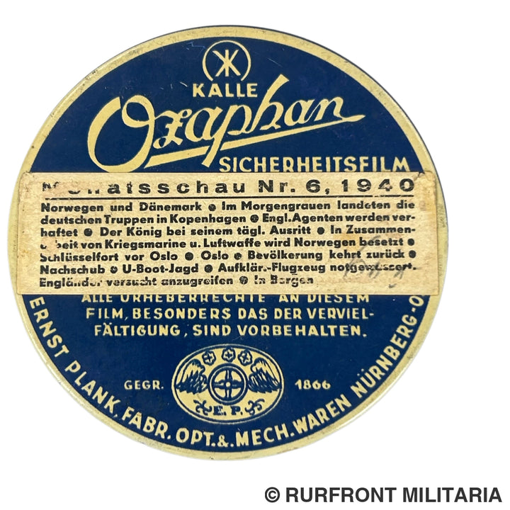 Ozaphan 16mm film monatsschau nr6 1940