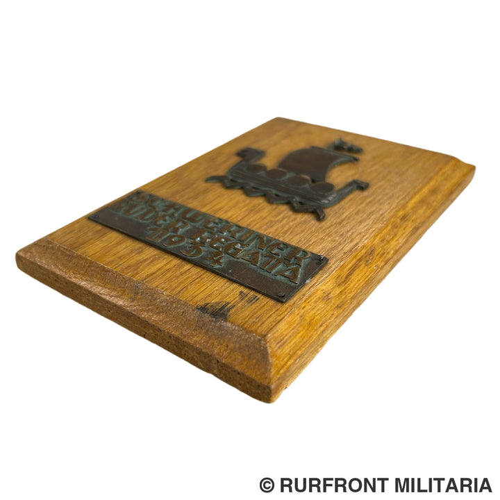 Plaquette Schweriner Ruder Regatta 1934