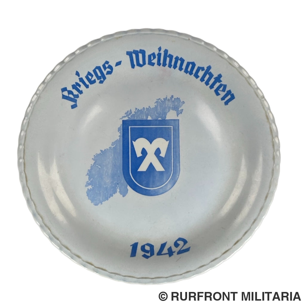 Porcelain plate kriegsweihnachten 1942 norway – Rurfront Militaria