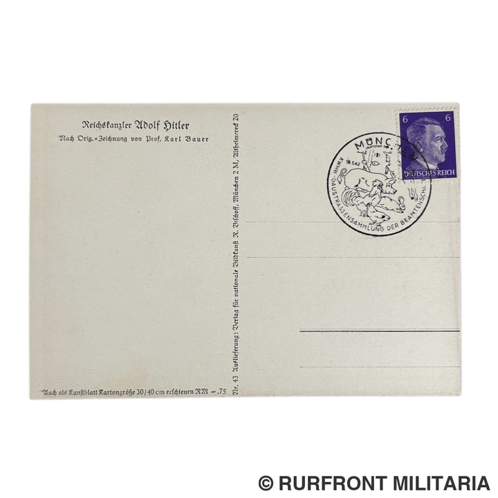 Postkaart Reichskanzler Adolf Hitler