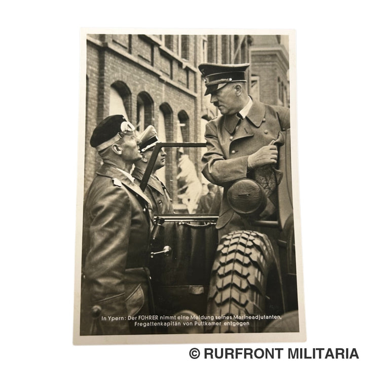Postkarte Ypern Der Führer Mit Puttkamer