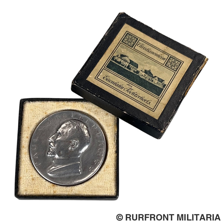 Preussen - Paul von Breitenbach Medaille 1914 – ’Eisenbahn-Töchterhort’ met Origineel Etui
