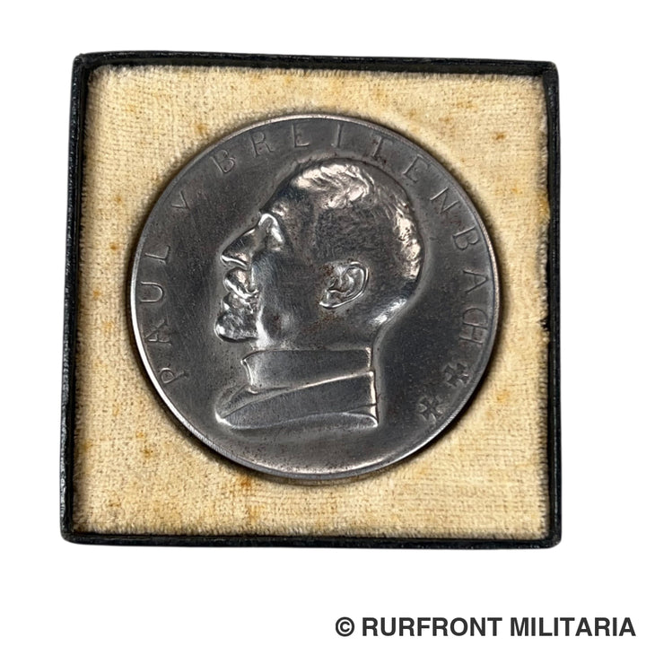 Preussen - Paul von Breitenbach Medaille 1914 – ’Eisenbahn-Töchterhort’ met Origineel Etui