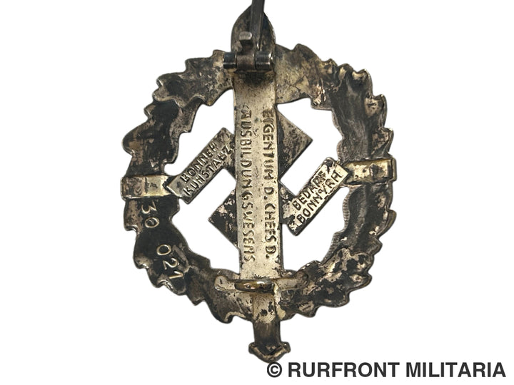 S.A. Sportabzeichen Silber Typ 1 Bonner Kunstabzeichen