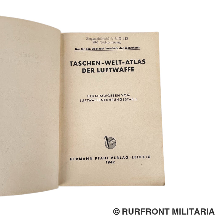 Taschen-Welt-Atlas Der Luftwaffe 1942