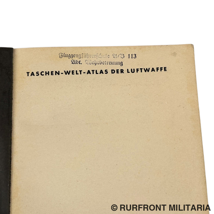 Taschen-Welt-Atlas Der Luftwaffe 1942