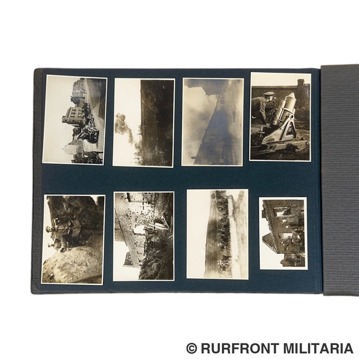Uniek Duits/ Beiers WO1 Fotoalbum ’Kriegserinnerungen’ 214 Foto’s – Regio Arras-Postoberinspektor Müller