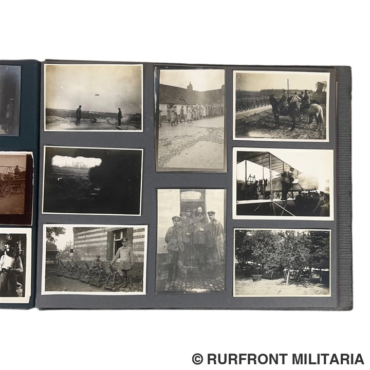 Uniek Duits/ Beiers WO1 Fotoalbum ’Kriegserinnerungen’ 214 Foto’s – Regio Arras-Postoberinspektor Müller