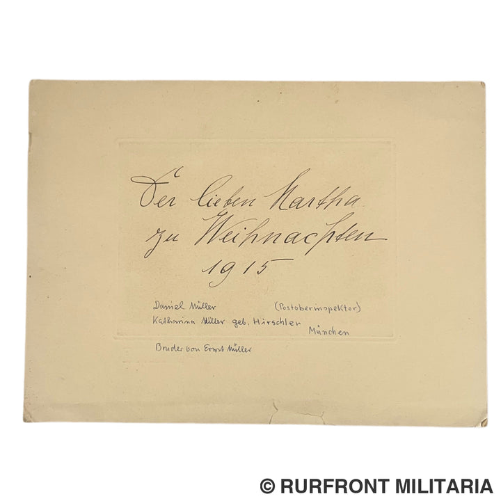 Uniek Duits/ Beiers WO1 Fotoalbum ’Kriegserinnerungen’ 214 Foto’s – Regio Arras-Postoberinspektor Müller