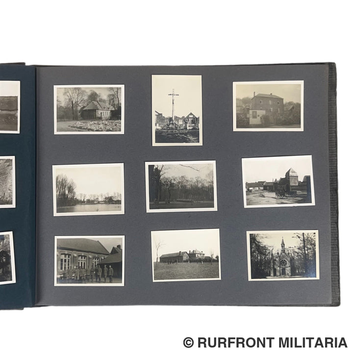 Uniek Duits/ Beiers WO1 Fotoalbum ’Kriegserinnerungen’ 214 Foto’s – Regio Arras-Postoberinspektor Müller