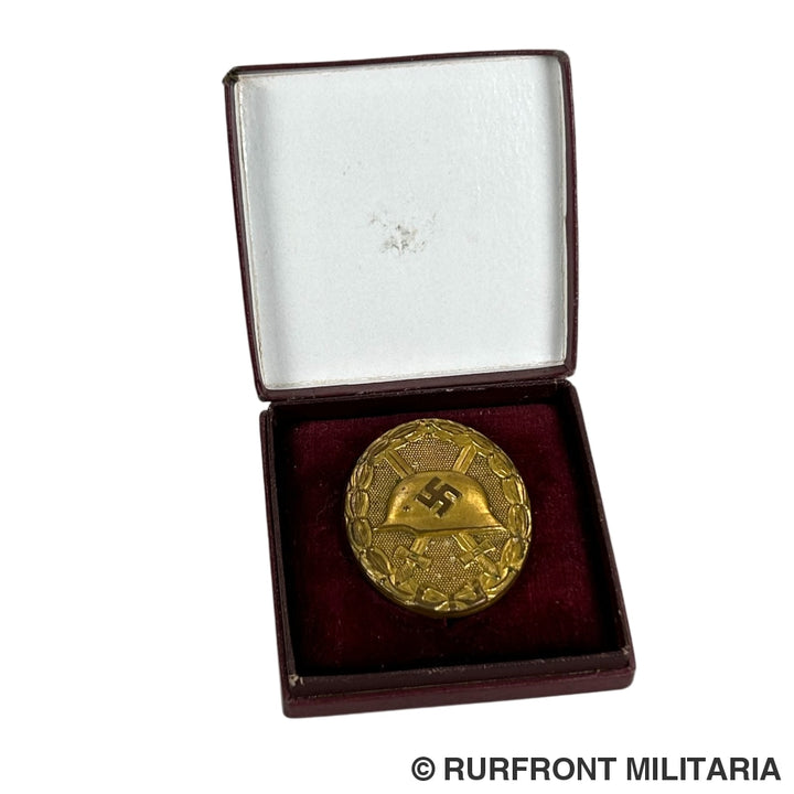Verwundeten Abzeichen Gold In Etui Mm30 Hauptmünzamt Wien