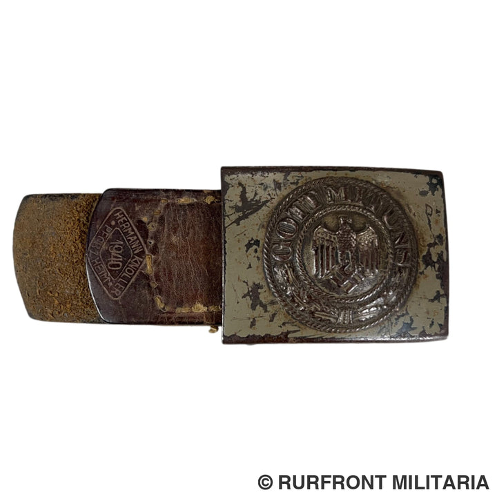 Wehrmacht belt buckle Hermann Knoller Pforzheim