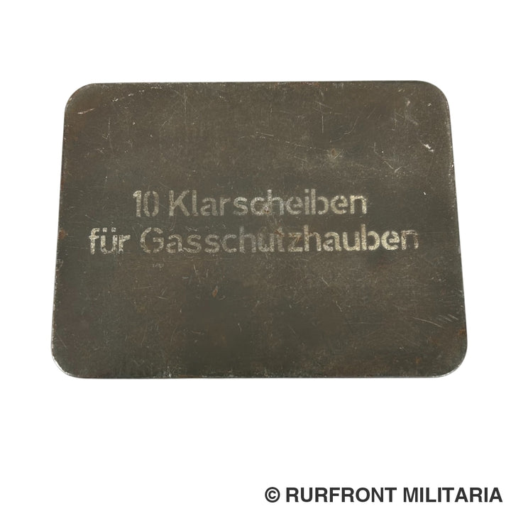 Wehrmacht Blik 10 Klarscheiben Für Gasschutzhauben