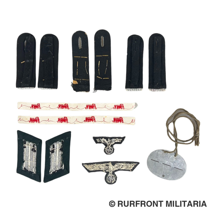 Wehrmacht Pionier Tunic Abzeichen set Hauptmann Heuer Pionier Bataillon 11