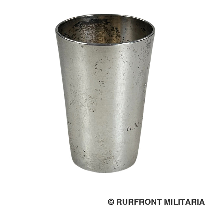 Wehrmacht zilveren Schnapsbecher Infanterie Regiment 105