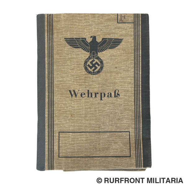 Wehrpass Günther Fahrengrüber Landsturm