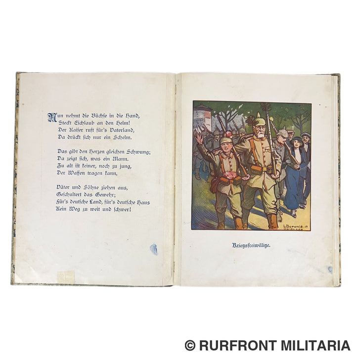 WO1 Thuisfront Propaganda Kinderboek “Vater ist im Kriege” - 1915