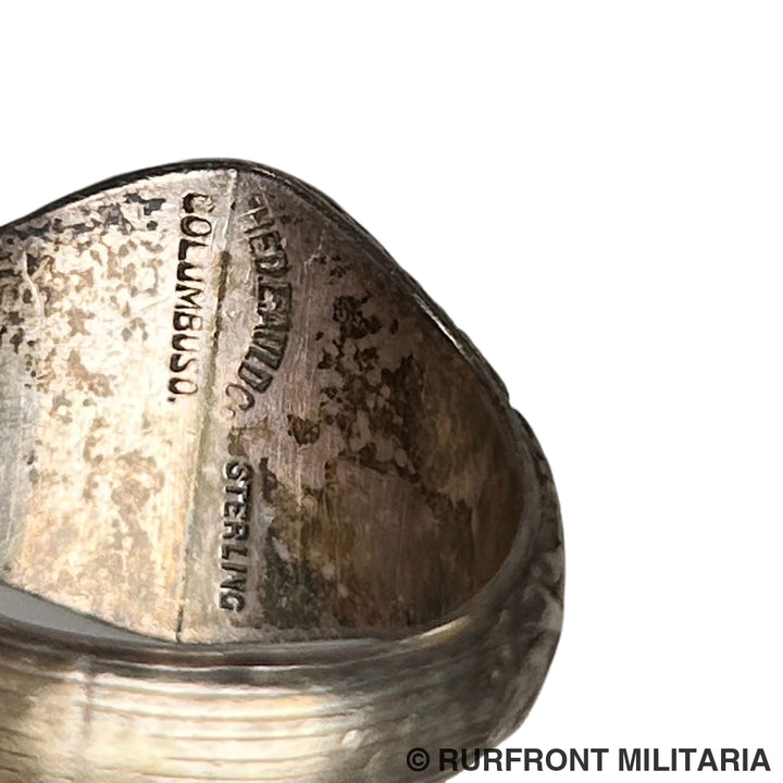 Wo1 Us Army Sterling Zilveren Ring 1917