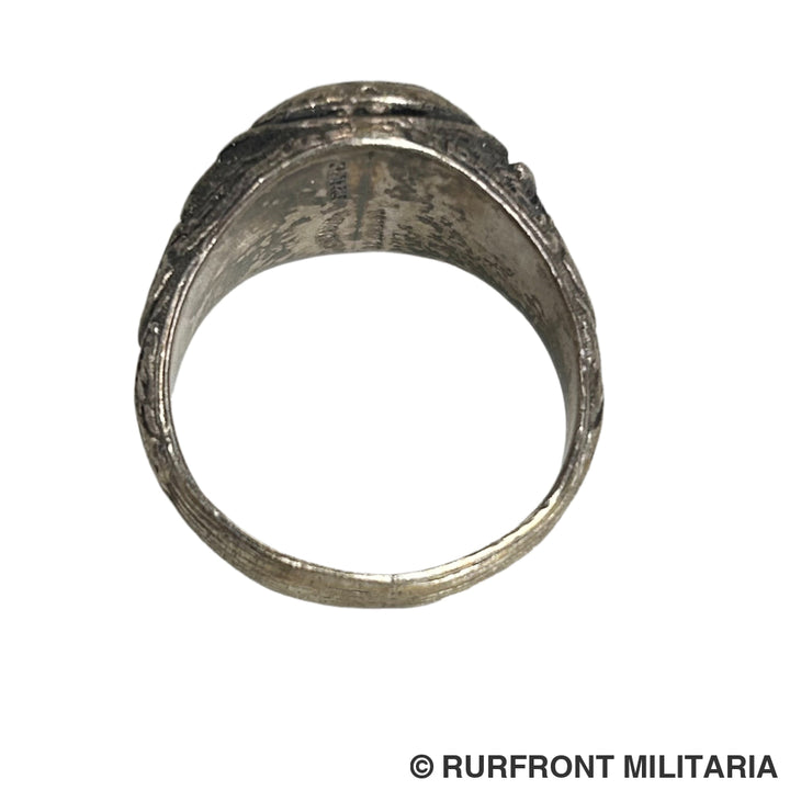 Wo1 Us Army Sterling Zilveren Ring 1917