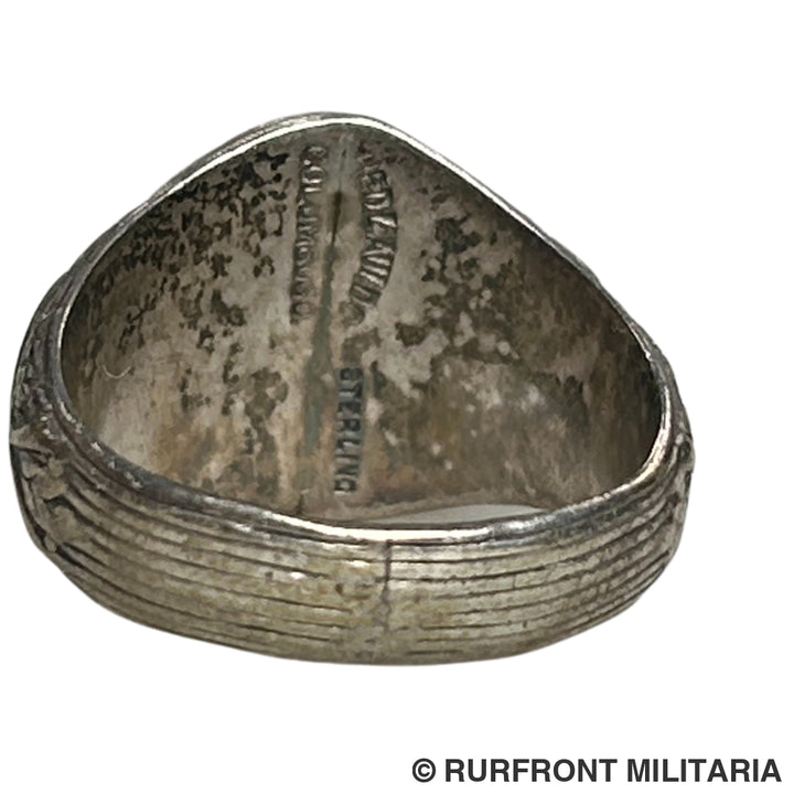 Wo1 Us Army Sterling Zilveren Ring 1917