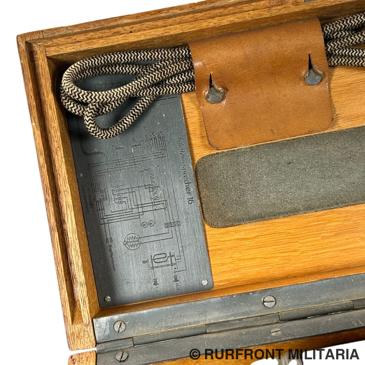 Ww1 imperial Feldfernsprecher 16 neuer Art Typ 16b matching!